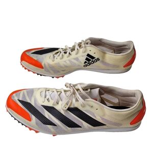 Adidas‎ Men Sz 14 Adizero XCS Track & Field Running Spikes Cleat White Solar Red